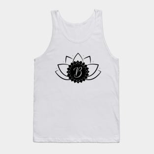 B - Lotus Flower Monogram Tank Top